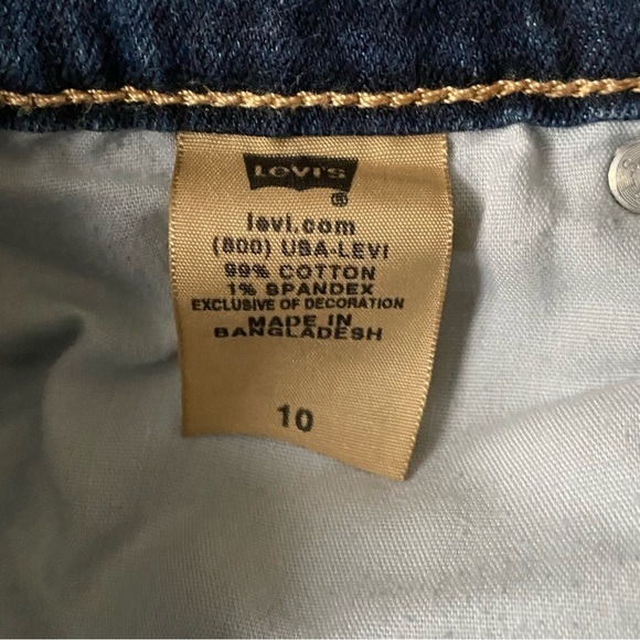 Levi’s 515 Capris Shorts Jeans Women’s 10‎  Blue - Picture 10 of 13